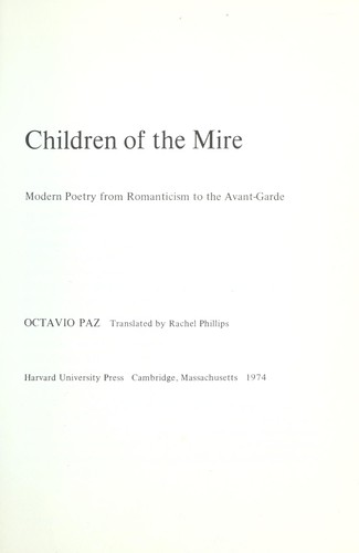 Children of the mire (1974, Harvard University Press)