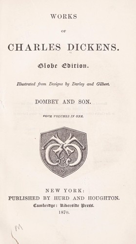 Charles Dickens: Dombey and son ... (1870, Hurd and Houghton)