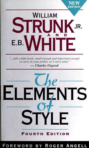 The Elements of Style (Paperback, 2001, Longman Publishers)