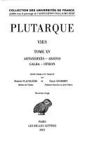 Vies (French language, 1964, Société d'édition "Les Belles-Lettres,")