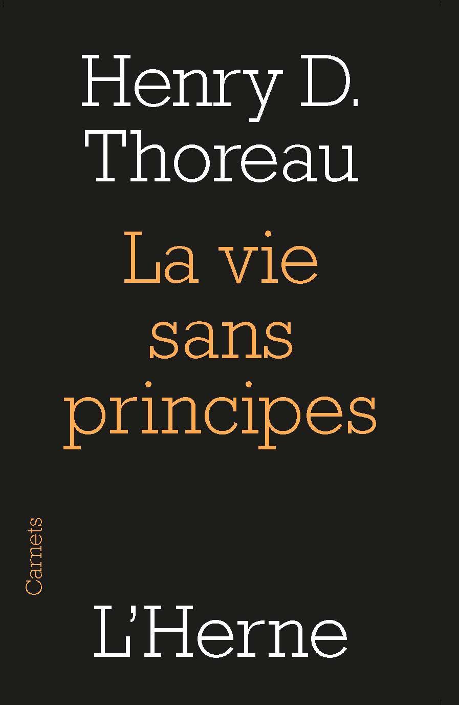 La vie sans principes (French language)