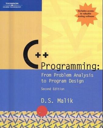 D. S. Malik: C++ Programming (Course Technology)