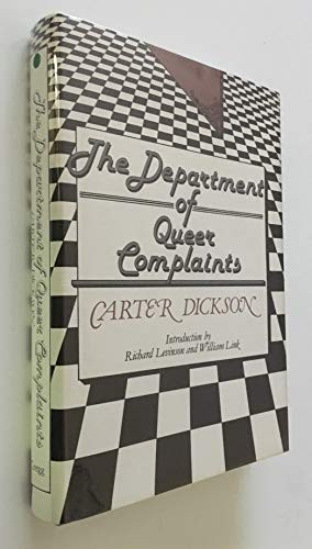 Carr John Dickson: The department of queer complaints (1981, Gregg Press)