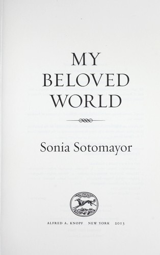 My beloved world (2013, Knopf)