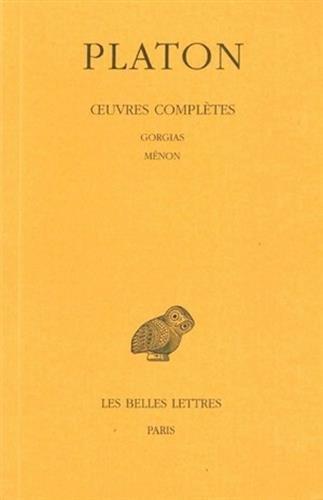 Plato: Œuvres complètes. Tome III. 1ère partie, Protagoras (French language, 2003)