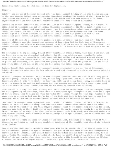 Robert Adams: Swords of the Horseclan (1976, New American Library)