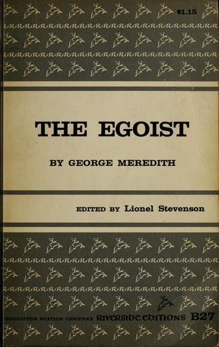 George Meredith: The egoist (1958, Houghton Mifflin)