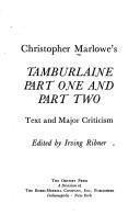 Christopher Marlowe: Christopher Marlowe's Tamburlaine, part one and part two (1974, Odyssey Press)