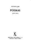 Octavio Paz: Poemas (Spanish language, 1979, Seix Barral)