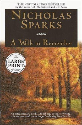 Nicholas Sparks: A walk to remember (1999, Random House Large Print)