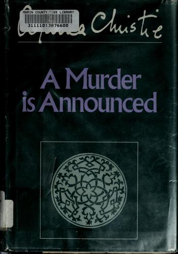 Agatha Christie: A murder is announced (1985, Dodd, Mead)