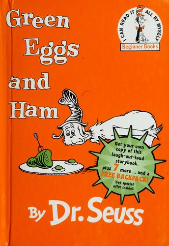 Green Eggs and Ham (1988) (Hardcover, 1988, Beginner Books (Div. of Random House, Inc.) In Canada by Random House of Canada Limited)
