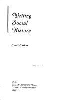 Writing Social History (Hardcover, 1998, Oxford University Press, USA)