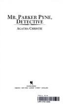 Agatha Christie: Mr. Parker Pyne, Detective (Hardcover, 1987, Bantam Books)