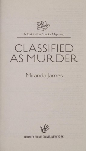 Classified as murder (2011, Berkley Prime Crime)