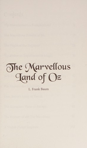 The Marvellous Land of Oz (Paperback, Sweet Cherry Publishing)