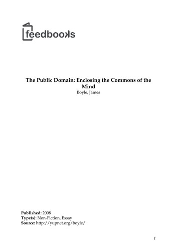 James Boyle: The public domain (Hardcover, 2008, Yale University Press)