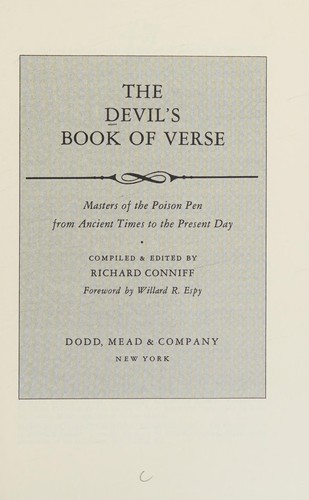 The Devil's book of verse (1983, Dodd, Mead, Everest House, Brand: Everest House)