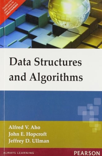 AHO ALFRED V. ET.AL: Data Structures and Algorithms (Paperback, 1983, PEARSON INDIA)