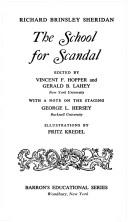 Richard Brinsley Sheridan: The School for scandal (1958, Barron's Educational Series)