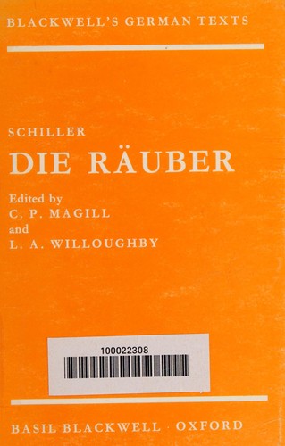 Friedrich Schiller: Die Räuber (German language, 1972, B. Blackwell)