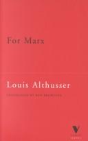 Louis Althusser: For Marx (1990, Verso)
