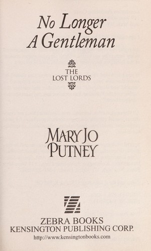 Mary Jo Putney: No Longer a Gentleman (2012, Kensington)