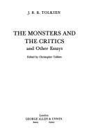 J.R.R. Tolkien: The monsters and the critics, and other essays (1983, George Allen & UNwin)