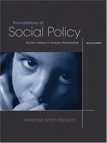 Foundations of Social Policy (Hardcover, 2005, Wadsworth Publishing)