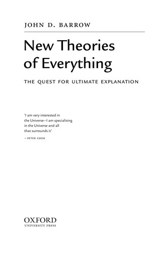 John D. Barrow: New theories of everything (2007, Oxford University Press)