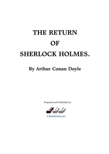 The Return of Sherlock Holmes (EBD)