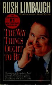 Rush Limbaugh: The Way Things Ought to Be (Hardcover, 1992, Pocket Books)