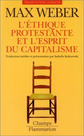 L'Ethique protestante et l'Esprit du capitalisme (French language)