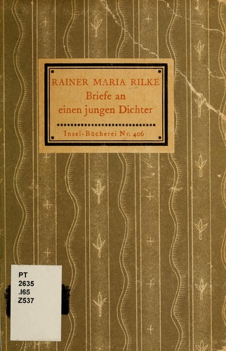 Rainer Maria Rilke: Briefe an einen jungen Dichter (German language, 1932, Insel-Verlag)