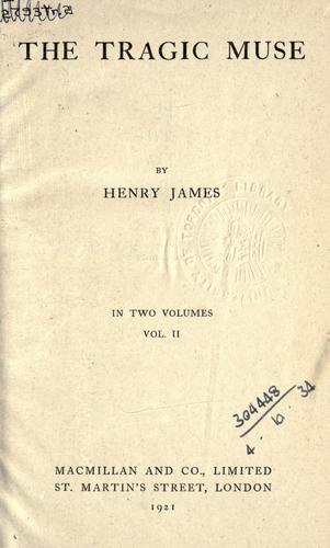 Henry James: The tragic muse. (1921, Macmillan)