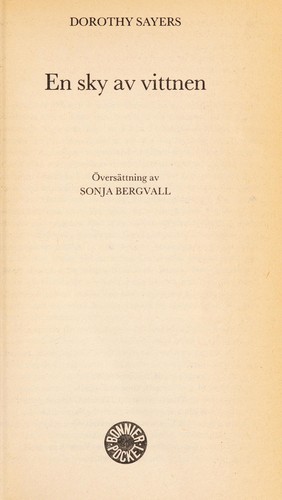 Dorothy L. Sayers: En sky av vittnen (Swedish language, 1985, Bonnier)