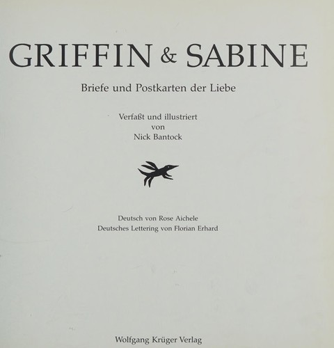 Nick Bantock: Griffin & Sabine (German language, 1994, W. Krüger)