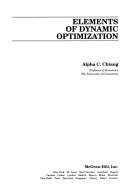 Alpha C. Chiang: Elements of dynamic optimization (1992, McGraw-Hill)