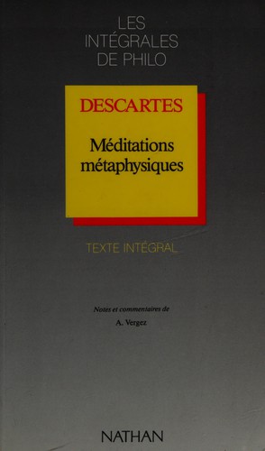 Méditations métaphysiques (French language, 1983, F. Nathan)