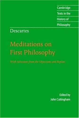 Descartes: Meditations on First Philosophy (Paperback, 1996, Cambridge University Press)
