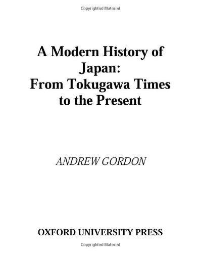 Andrew Gordon: A Modern History of Japan (2003)