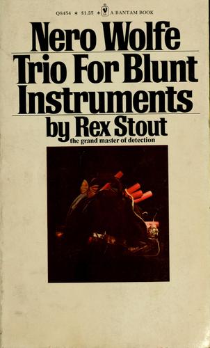 Trio for blunt instruments (1980, Bantam)