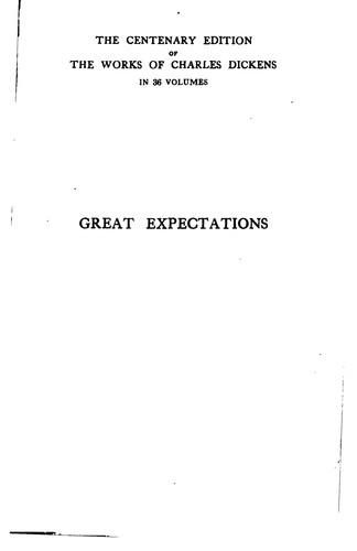 Great Expectations (1911, Chapman & Hall, Ltd.)