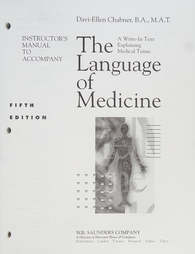 Davi-Ellen Chabner: Language of Medicine (1996, SPCK Publishing)