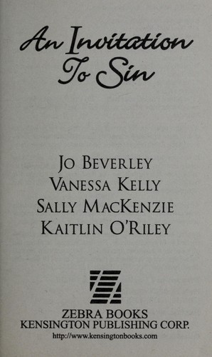 Jo Beverley: An invitation to sin (2011, Kensington Publishing Corp.)