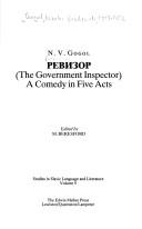 Nicolas Gogol: Revizor: (The Government Inspector) : A Comedy in Five Acts (Studies in Slavic Language and Literature, V. 9) (Hardcover, 1996, Edwin Mellen Press)