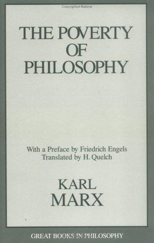 Karl Marx: The poverty of philosophy (1995, Prometheus Books)