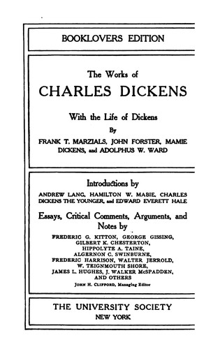 Charles Dickens: Bleak House (1908, University Society)