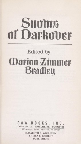 Marion Zimmer Bradley: Snows of Darkover (German language)