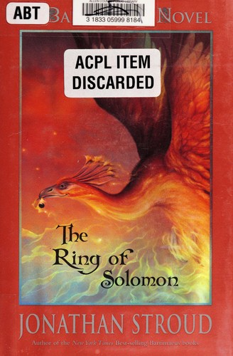 Jonathan Stroud: The ring of Solomon (2010, Disney/Hyperion Books)